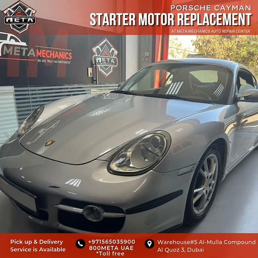 Porsche Cayman Starter Motor Replacement #automotiveexperts #metamechanics #carmaintenance #cartok