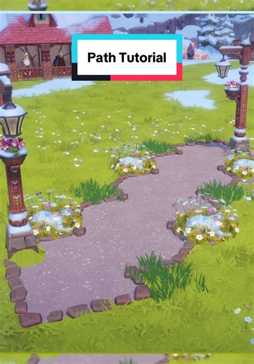 Hello there! Here’s another quick tutorial for decorating in Disney Dreamlight Valley. Starting with 3x3 squares, you can create a cute curved path using any pathing tile style. Let me know if you give this a try! For larger builds, please check me out over on YoTuve. In regards to finding the diagonal path mode: please help each other out in the comments - I only know how PC works! Thank you 💕 #disneydreamlightvalley #dreamlightvalley #speedbuild #dreamlightvalleycommunity