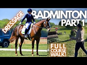Badminton Grassroots BE100 Eventing Vlog - Dressage & Guided Course Walk - Badders with Maggie PT 1