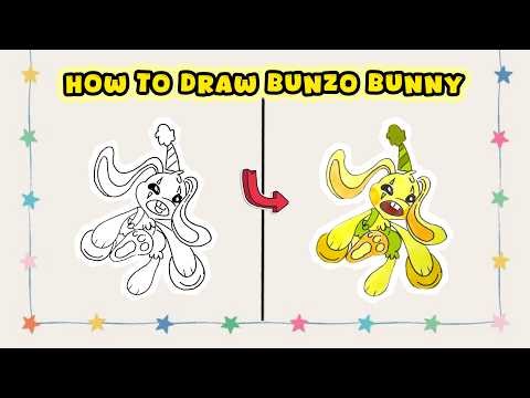 How to Draw Bunzo Bunny from Poppy Playtime – Game Character Art