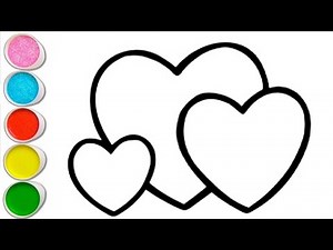 How to Draw Love | Heart Shape Drawing Step by Step | Easy Love Drawing for Kids | Kids Drawing