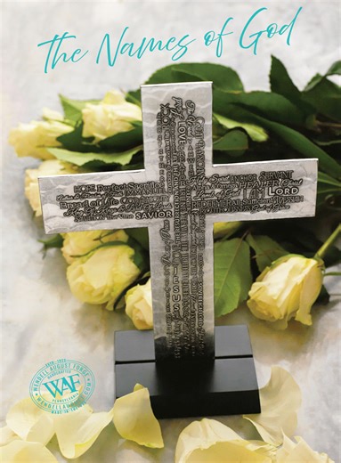 1K views · 12 reactions | NEW Names of God Cross! Our newest gift is a beautiful reminder of faith and love. Each detail highlights the many names of God found throughout the Bible. Display it anywhere in your home to bring a sense of peace and inspiration each day. Thoughtful and meaningful, this cross makes a heartfelt gift that honors faith and touches the heart. Shop religious gifts: https://bit.ly/441npIb | Wendell August Forge | Facebook