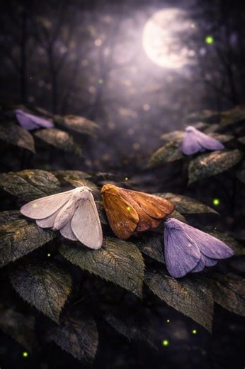 When Night Breathes and the Moth Sleeps