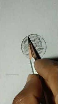 Coin Drawing Art for Beginners 🔥| Easy & Beautiful Art #satisfying #art #shorts