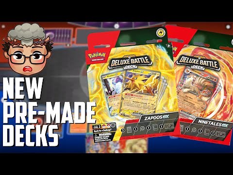 *NEW* Pokemon TCG ex Deluxe Battle Decks REVEALED! - Zapdos ex and Ninetales ex! - Worth it?