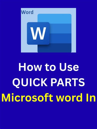 How to reuse existing content in Microsoft Word with Quick Parts Remember to save,share and follow. Click link in bio to Download a FREE Guide on QUICK Essential Hacks in Microsoft Word and Excel #MicrosoftWord #fypage #fyp #msword #mswordtipsandtricks #mswordtips