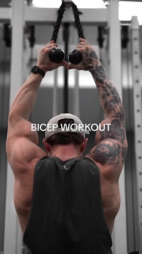 Effective Bicep Workout and Overhead Rope Curl Finisher
