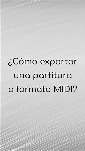 MuseScore - Export MIDI