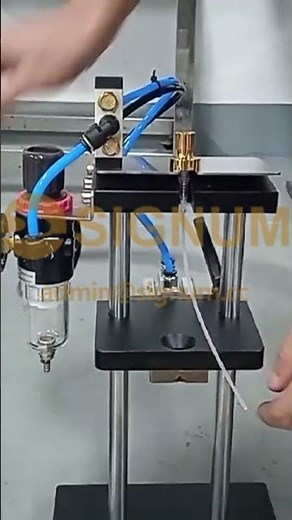 Pneumatic Dip Tube Cutting Machine #diptubecuttingmachine #diptubecutter #perfumepumpcuttingmachine