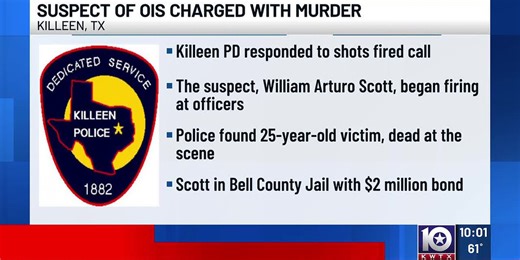 Killeen police charge suspect in fatal shooting that led to officer-involved incident