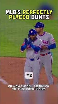 🎯MLB Bunts Placed TOO Perfectly⚾ #baseball #mlb #mlbhighlights #baseballiq #baseballszn