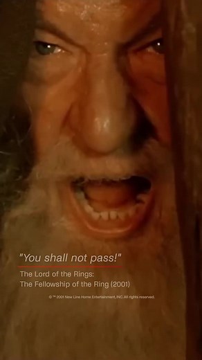 1.2K views · 11 reactions | "You Shall Not Pass!" What's the greatest movie quote of all time? Celebrate the best of Warner Bros on our #WB100 Movies Pop-Up Channel or Watch On Demand  #HarryPotter #LOTR #TheShining #TheDarkKnight #TheWizardOfOz #Casablanca | Foxtel | Facebook