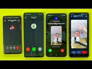 Incoming Call Social Media GoChat & Google Meet on OPPO Find N2 + Samsung A55/S10e + Realme C67