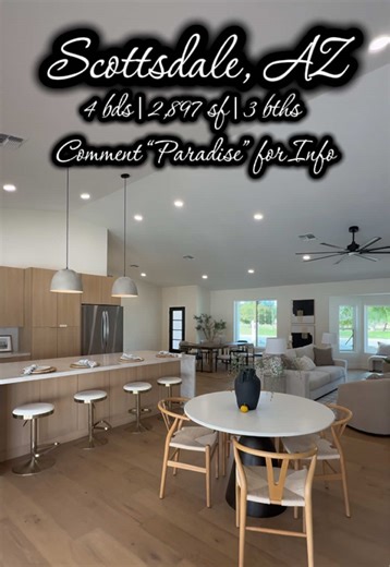 Comment “Paradise” for more info! 👇 Step inside this fully custom Scottsdale renovation ✨ Featuring a 75-bottle wine display, hidden butler’s pantry, 12’ accordion slider, and a luxurious primary suite on the main floor. Vaulted ceilings, new HVACs, windows, and roof — this home defines luxury living! 🏡🍷 Looking to buy a home but not sure where to start? 🏡 I’m here to guide you every step of the way! Let’s turn your homeownership dream into reality—comment ‘Copa’ or send me a DM to get start