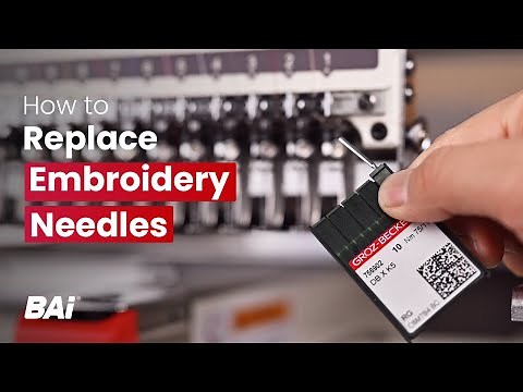 How to Replace Embroidery Needles | BAi Embroidery Machine Tutorial for Beginners
