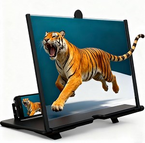2026 Upgrade Ultra HD Screen Magnifier Version for Cell Phone, 10-18inch Foldable 3D Definition Mobile Phone Amplifier for Cell Phone Laptop Computer Watching Movies Videos Gaming
