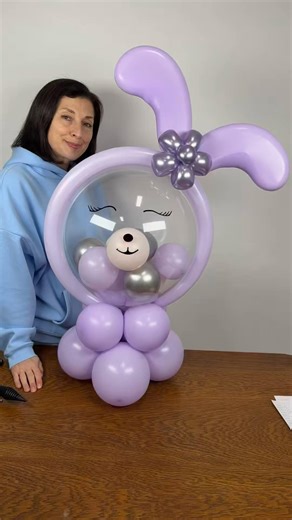 DIY Balloon Bunny for Easter & Parties Balloon Rabbit Decoration No Helium