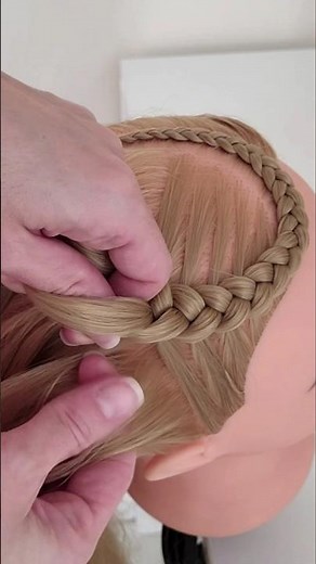 How to Braid Cornrows into a High Ponytail 🔥 #hairstyles #braigingforbeginners #cornrows