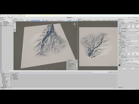 RenderTextureとTerrainで地形生成してみた