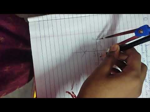 How to draw perpendicular bisector? # poonamjha7343