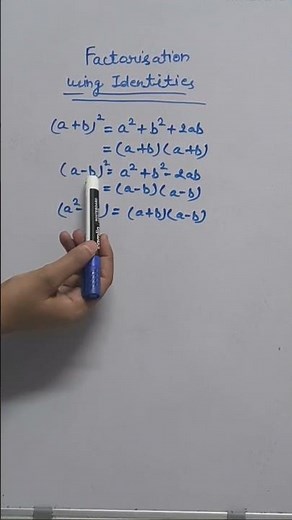 👉Learn Factorisation with Identities Step by Step🚀