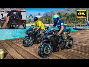 Kawasaki Ninja H2 Light Rider Edition | The Crew Motorfest | Thrustmaster T300RS gameplay