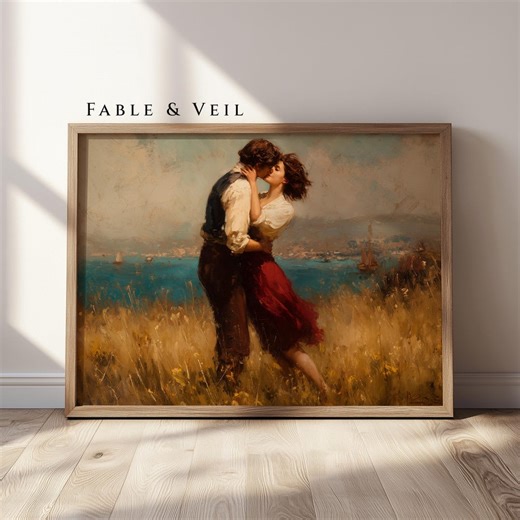 Romantic Wall Art of Couple: Vintage Oil Painting Digital Download, European Painting Print, Retro Home Decor - Etsy Australia