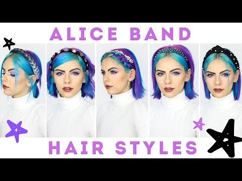 5 SHORT HAIRSTYLES with an ALICE BAND