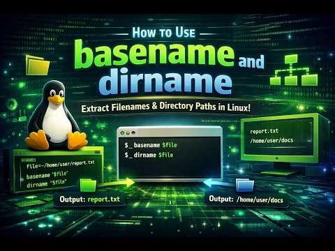 How to Use basename and dirname – Extract Filenames & Directory Paths in Linux!