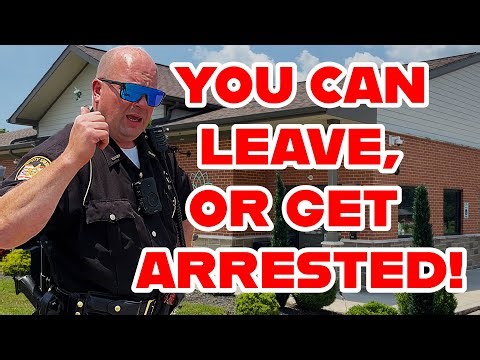Almost ARRESTED For Videoing On The SIDEWALK!!! BUTLER COUNTY OHIO SHERIFF