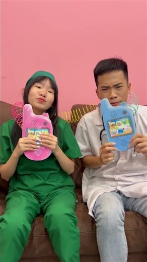 SNS - Doctor & Nurse Call Angela via Walkie-Talkie 🤣 #shorts