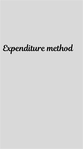 👉 Neha | Class 12 Economics Educator on Instagram: "The Expenditure Method is a way of measuring a country’s national income/GDP by calculating: 👉 How much money different sectors of the economy spent on final goods and services in one year.👉 Save this for your board revision 👉 Share it with your eco group RIGHT NOW 👉 Tag a friend who always forgets formulas 👉 Follow for daily FREE Class 12 Economics notes, reels, and board-level questions! #expendituremethod #macroeconomics #classeconomic