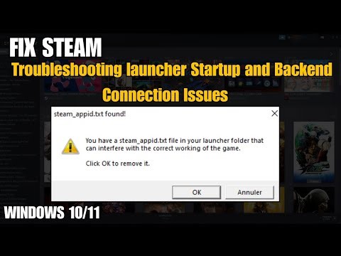 Fix Steam Troubleshooting launcher Startup and Backend Connection Issues