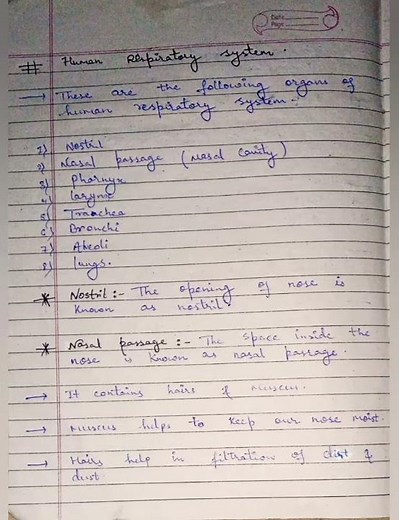 Biology || class 10 || chapter 1 || Notes life processes || topic respiration || part 2 ||