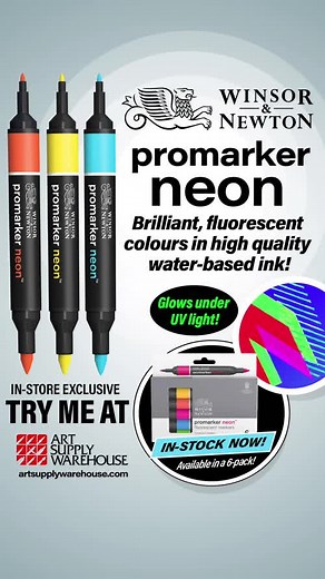 Come try out the vibrant Winsor & Newton NEON Promarkers at your...