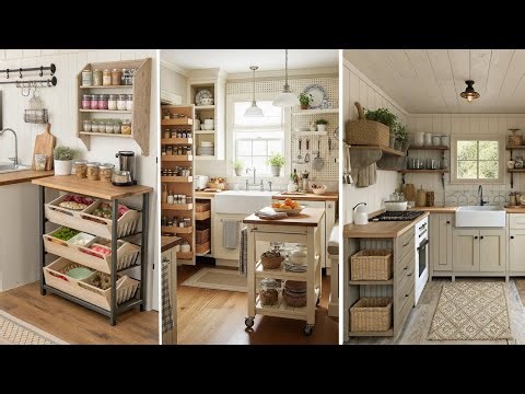 Small Country Kitchen Ideas | Clever Organization & Space-Saving Farmhouse Hacks.