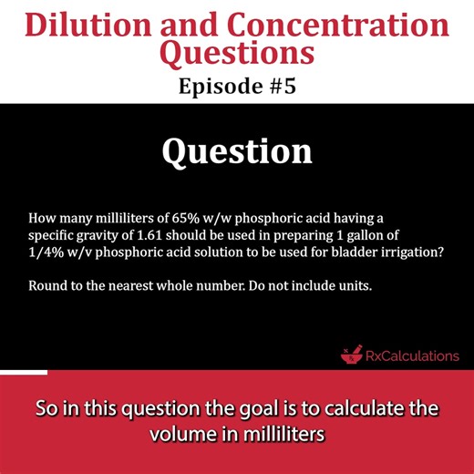  Are you studying pharmacy and need help with dilution and...