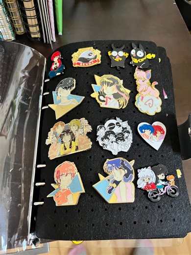Anime Enamel Pin Display Book | Ita Bag Binder | Pin Collector Album - Etsy