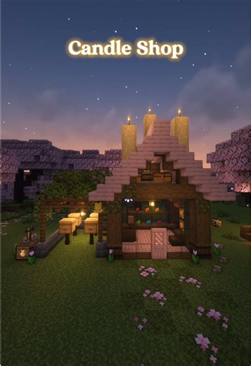 Minecraft Candle Shop Build Tutorial | Minecraft Building