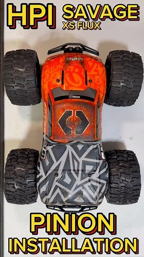 HPI Savage XS Flux pinion replacement tutorial!