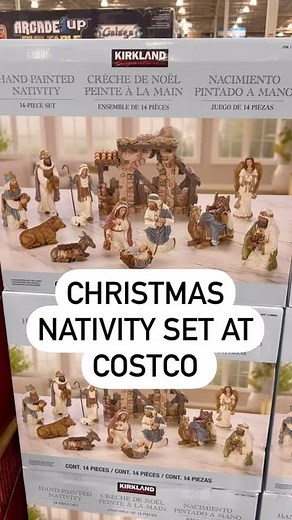 Costco’s #1 TWINFLUENCERS | How adorable is this Kirkland Signature Nativity Set at Costco! It has 14 pieces and the quality is really beautiful! #jesus #nativity... | Instagram
