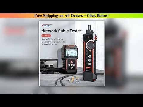 noyafa New NF-8209S LCD Network Cable Tester Wire Tracker PoECurrent Length cabl RJ45 Cable