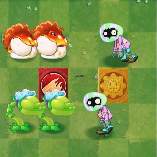 PvZ 2 - Toadstool Vs Snap Pea Vs Brickhead Zombies - Plants Vs Zombies 2