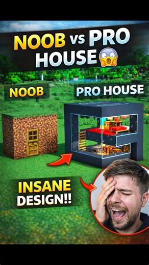 Minecraft Easy Modern House Tutorial 🏠 | Survival Starter Base 1.20 #shorts