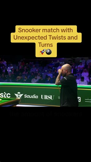 Snooker Match with Unexpected Twists and Turns