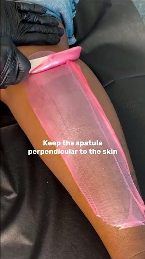 The Correct Way to Apply your hot wax #beautyeducation #beauty