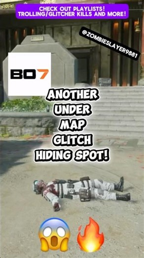 😱🔥 EASY INVISIBLE HIDING SPOT IN BO7 PROP HUNT! (Under Map Glitch) #shorts