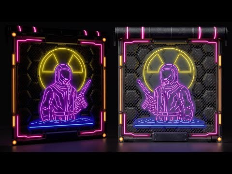 Rust News Skins Neon Hazmat | Garage Door (GLOW)