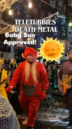 Old Guys Talk Metal 🤘🎶 on Instagram: "Who doesn't love Teletubbies Death Metal? Baby Sun approved ##Teletubbies ##deathmetal #deathcore #heavymetal #tvshow"