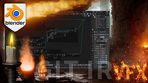 Blender Geometry Node Fire Animation